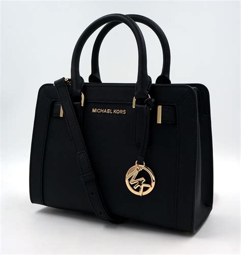 michael kors tasche saffiano leder handtasche sm satchel schwarz|Ciara Large Saffiano Leather Satchel .